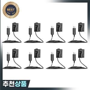 DC 보조배터리 USB 어댑터 케이블 교체 캐논 EOS 550D DSLR 카메라용 LP-E8 8X 더미