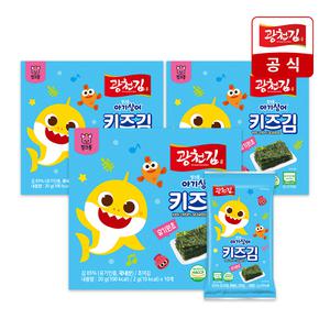 [광천김x핑크퐁] 오가닉 조미 키즈김 2g 10봉x3팩 총30봉