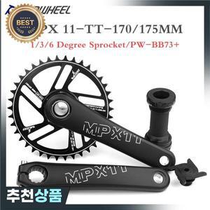 PROWHEEL SRAM 시마노 데오레용 좁은 와이드 자전거 MTB 스프로킷 체인링 크랭크셋 170mm 30T