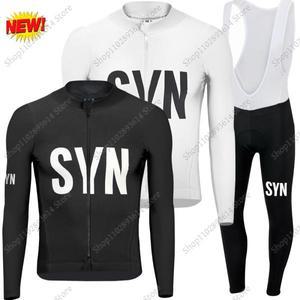 사이클 의류 SYN 팀 사이클링 저지 세트 용 긴  MT 자전거 로드 팬츠  겨울 의류