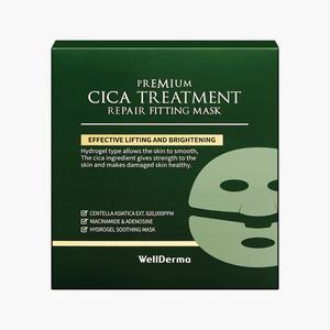WELLDERMA 프리미엄 사슴 트리트먼트 리페어 피팅 마스크 팩 젤 타입 시트 4장