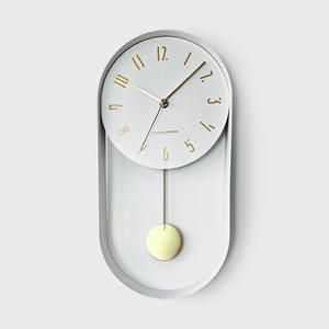 북유럽 숫자세련 거실 인테리어 무소음 추시계 화이트