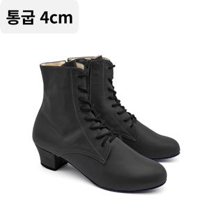 케이탑 D9019 가죽 앵글 부츠 블랙