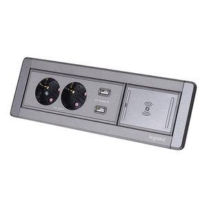 르그랑 빌트인 콘센트2구 USB2포트 무선충전가능 매립형 콘센트