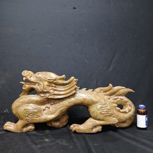 천연원석 백옥 초대형 해태 조각상 총길이55cm, 높이34cm 단초마을 골동품/수집품/앤틱