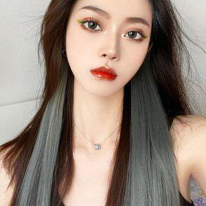 고품질 헤어피스 가발 클립온 애쉬 그레이 포인트헤어 투톤가발 여성가발 부분가발 헤어피스 (WFHPBH8)