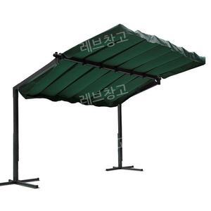 야외 주차장 그늘막 스카이어닝 차고지 슬라이딩 철제 천막