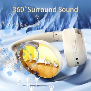 Acer OHR516 ANC 무선 Bluetooth 5.4 헤드폰 48dB 이어폰으로 40mm 다이나믹 드라이버 100H 재생 시간