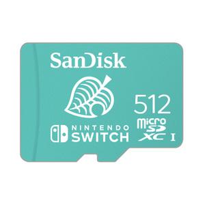 샌디스크 마이크로SD 메모리카드 닌텐도 스위치 전용 512GB QXAO EL
