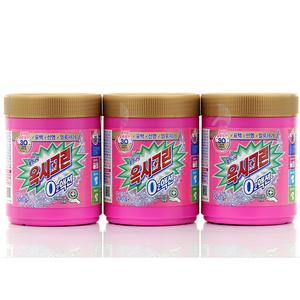 옥시크린 오투액션 핑크 용기 500g X 3개 표백제 얼룩제거 세탁보조제