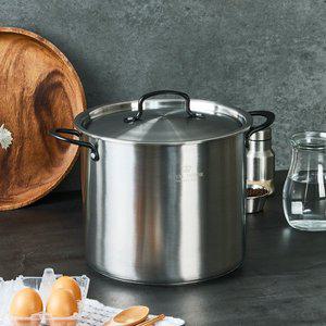 블랙퀸 IH 올스텐 높은 곰솥 26cm (9L) / 인덕션 겸용 큰냄비 들통 스텐곰통