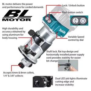 Makita DRT50 기존 무선 트리머 충전식 브러시리스 슬롯 도구 밀링 목공 조각