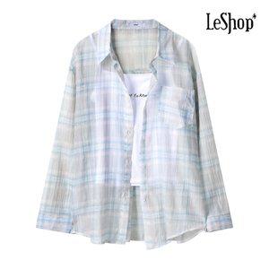 [르샵] 체크 블러 나시 셔츠 세트 (BP6BL079A)