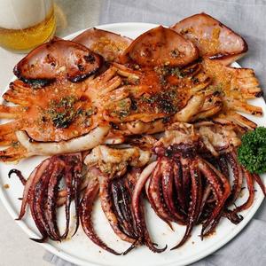 쫄깃한 원양산 반건조 오징어 450g 중소 (5미)