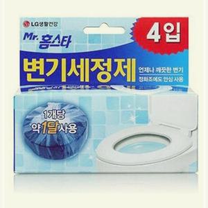 홈스타 변기세정제 40gX4 용품 표백 화장실 소독 생활 B5WC116E9 (2개묶음)