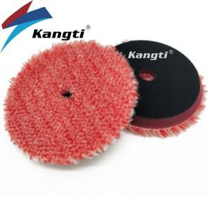강티 5인치(125mm)/6인치(150mm) 울 광택 패드 고밀도 양모 버핑 (자동차 광택기용)