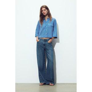 ZARA 셀럽픽 스트라이프 린넨 셔츠 2224666044 56490
