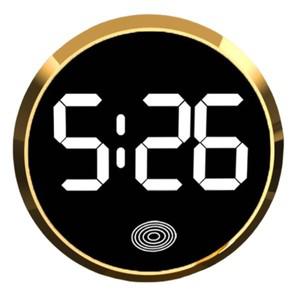 차량용 LED 시계 자석 부착물 차량용 시계 시간 및 온도 표시 D7YA