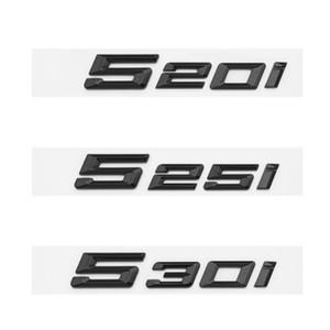 자동차 트렁크용 유광 블랙 크롬 실버 3D 문자 520i 엠블럼 스티커