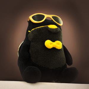 일품진로 블랙껍 시팅 키링 인형 8cm