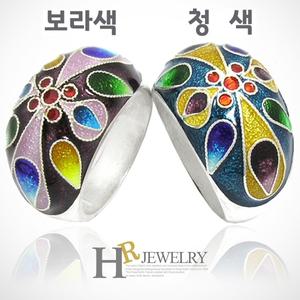 [호림쥬얼리]실버92.5정품)예쁜)세련(HR)실버 칠보 왕실 반지(택일)
