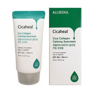 퍼스트픽 시카 콜라겐 카밍 선크림70ml /SPF50+ PA+++ /끈적임X 백탁X /썬크림/27년06월까지