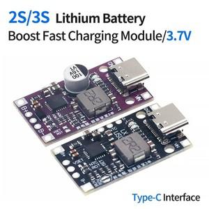 USB C타입 리튬 배터리 충전 모듈, 지지대 고속 충전 부스트 컨버터, 스텝 업 충전기 보호 보드, 2S, 3S, 3