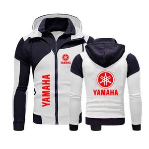 Yamaha 남성용 바이커 재킷 지퍼 맨투맨 두꺼운 운동복 의류 2023 가을 겨울
