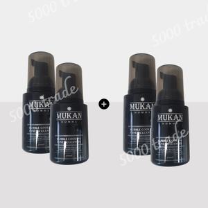 [2+2] 무칸 옴므 버블쿨링 남성청결제 멘톨 피부 유해균 감소 다크엠버향 70ml 4개