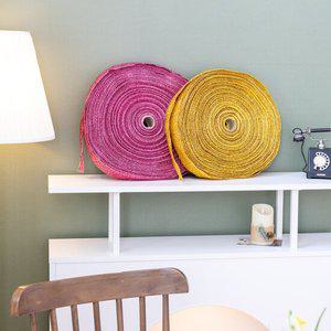 펀 롤리본 5cm (100yd) 2컬러 크리스마스 장식 끈 공예 선물 포장 DIY
