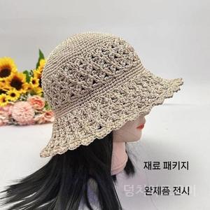 모자 가방 튜토리얼 여름 손으로 짠 어머니용