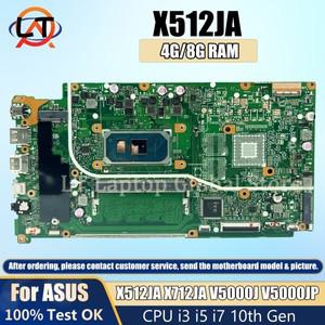 노트북 X512JA 메인 보드 Asus VivoBook X712JA V5000J X512JP V5000JP X712J 노트북 마더 보드 CPU i3 i5