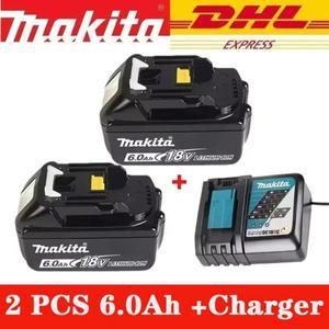 Makita 18V BL1830 전동 공구 용 100%  6.0Ah 충전식 배터리