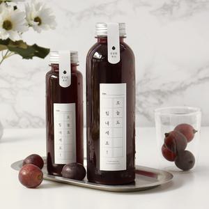 롱주스페트 250ml 300ml 500ml 1개 주스 페트 병 PET 스티커 박스 포장