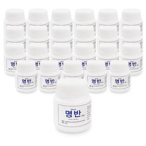 삼현제약 명반 180g 24개 백반 뱀퇴치 염색 가루 원형통