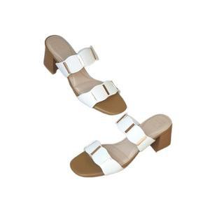 [세라] (3color) 마리오 COMFORT 큐빅장식 뮬&슬리퍼  (6cm) C21M603