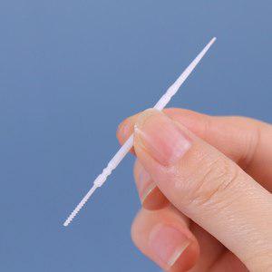 호환 100 PCS 양방향오랄비 케어브러쉬선택 치간 칫솔 치아 스틱오랄비 청소 플라스틱 치실 이쑤시개