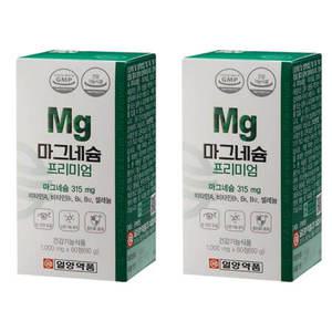 일양약품 마그네숨 영양제 magnesium 보충제 셀렌 2통 다리가무거워요 할머니 할아버지 노인 중년 손떨림