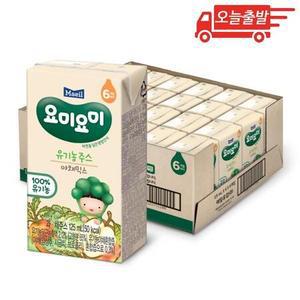 오늘출발 요미요미 유기농주스 야채믹스 125ml 24개