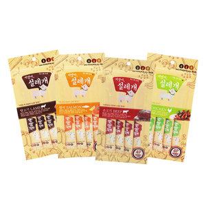 이맛이설레개 강아지죽 설레개 설레게 16p 4종 세트