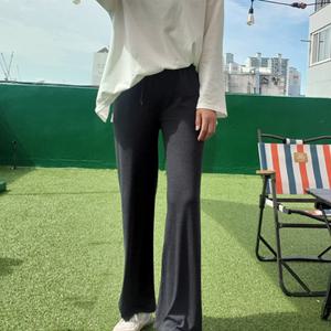 여자 슬림 세미부츠컷 츄리닝 트레이닝 팬츠 요가 바지