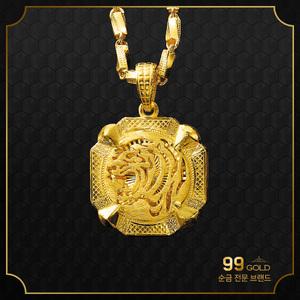 153골드 [최신]24K 순금 6종 백두산호랑이등 20돈 목걸이, 75g(체인15돈+펜던트5돈)-기타중량 판매자검색