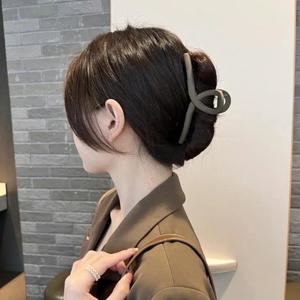 13cm 빅사이즈 머리핀 무광 꼬임 올림머리 집게핀 4개세트/블랙/브라운/커피/아이보