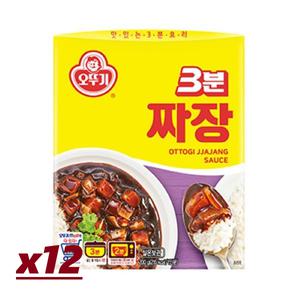 오뚜기 3분짜장 200G x 12개