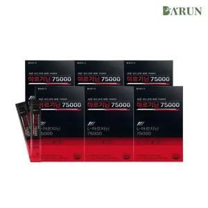 [바른] 활력증진 고함량 아르기닌 75000 15포x6박스(총 90포) / BCAA 글루타민 타
