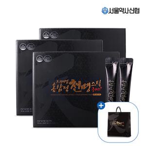 서울약사신협 프리미엄 홍삼정 천명 스틱 플러스 30포 3세트 (총 90포)  쇼핑백 포함