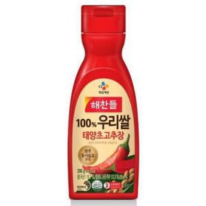 해찬들 우리쌀 태양초고추장 (튜브) 맛있게 매운 식자재 감칠맛 290g 1개 엄마손맛 갖은양념