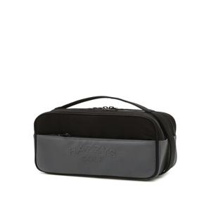 헤지스 골프 24FW 블랙 남녀공용 컬러배색 파우치 HUBA4F904BK