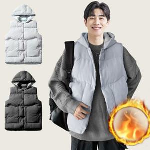 남자패딩조끼 오버핏 패딩 조끼 남성 겨울 패션 베스트