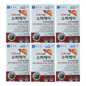 종근당 간건강 슈퍼케어 600mg x 30캡슐 6박스 HI
